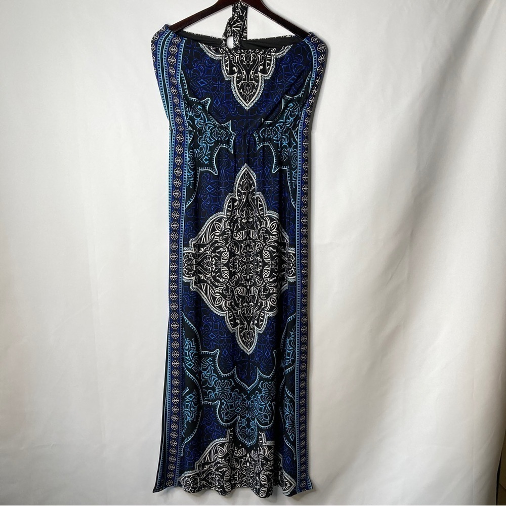 White House Black Market Women’s Halter Neck Bohemian Print Maxi Dress Size S - Picture 10 of 10